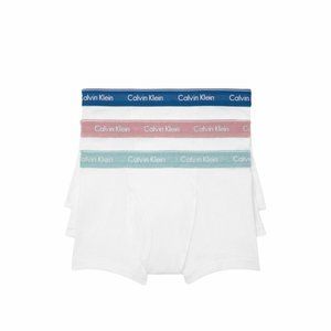 🎄 SANTA’S DEAL 🎄 Calvin Klein 3-pack Mens Low Trunk Blue Pewter Red NB4002-933
